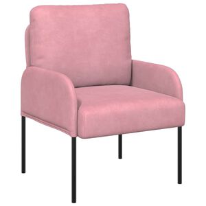 vidaXL Sof&aacute;s con coj&iacute;n 55cm Rosa Madera contrachapada