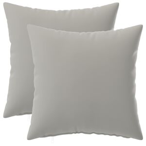 vidaXL Funda de almohada 2 pcs HEERLEN Gris 30 x 30 cm Poli&eacute;ster