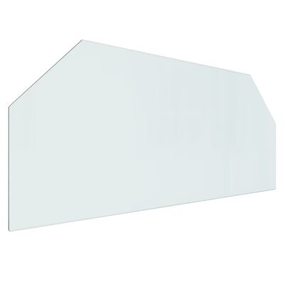 vidaXL Placa de vidrio para chimenea hexagonal 120x50 cm