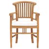 vidaXL Juego de comedor de jard&iacute;n 7 piezas teca maciza y cojines