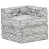 vidaXL Puf modular de tela gris claro