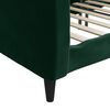 vidaXL Sof&aacute; cama sin colch&oacute;n terciopelo verde oscuro 90x200cm