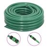 vidaXL Manguera de jard&iacute;n con accesorios PVC verde 0,75" 50 m