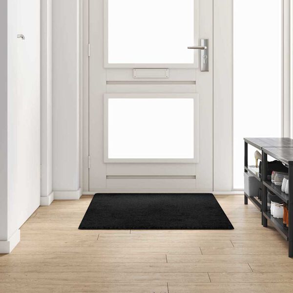vidaXL Runner de Alfombra Negro 100 x 150 cm
