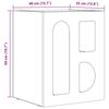 vidaXL Mesita de Noche 40 x 35 x 50 cm Madera de ingenier&iacute;a
