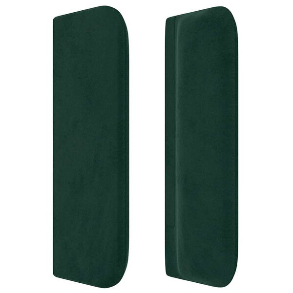vidaXL Cabecero de terciopelo verde oscuro 83x16x78/88 cm