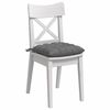 vidaXL Cojines para asiento 4 pcs Gris oscuro 40 x 40 x 6 cm