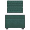 vidaXL Cama box spring con colch&oacute;n terciopelo verde oscuro 90x190 cm