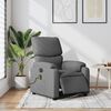 vidaXL Sillón reclinable de masaje eléctrico tela gris oscuro