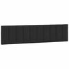 vidaXL Cabecero de cama acolchado Hanko terciopelo negro 200 cm