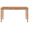 vidaXL Juego de comedor de jard&iacute;n 7 piezas madera maciza de teca