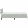vidaXL Cama tipo Box Spring Gris Claro 80 x 200 cm Terciopelo