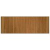 vidaXL Alfombra rectangular bamb&uacute; marr&oacute;n 70x200 cm