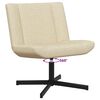 vidaXL Silla giratoria Crema 63 x 75 x 76 cm tela