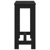 vidaXL Mesa de Bar Roble Negro 102 x 50 x 103.5 cm