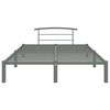 vidaXL Estructura de cama sin colchón metal gris 120x200 cm