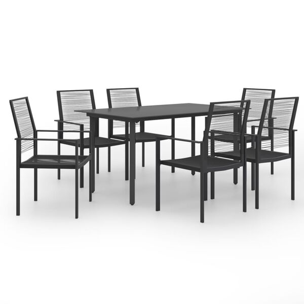 vidaXL Juego de comedor de jard&iacute;n 7 piezas