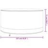 vidaXL Cubierta muebles jard&iacute;n redonda Oxford 600D beige &Oslash; 157x71 cm