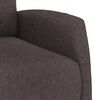 vidaXL Sill&oacute;n reclinable el&eacute;ctrico tela marr&oacute;n oscuro