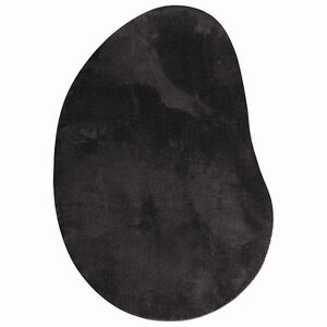 vidaXL Alfombra HUARTE Negro 100 x 200 cm Poli&eacute;ster