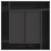 vidaXL Hoguera Negro 80 x 80 x 40 cm Acero