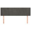 vidaXL Cabecero de terciopelo gris oscuro 147x16x78/88 cm