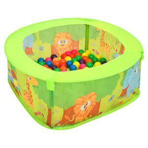 vidaXL Piscina de bolas para niños con 300 bolas 75x75x32 cm