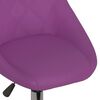 vidaXL Sillas de comedor giratorias 4 unidades cuero sint&eacute;tico morado