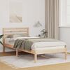 vidaXL Estructura de cama Marrón 100 x 210 cm Madera de pino macizo