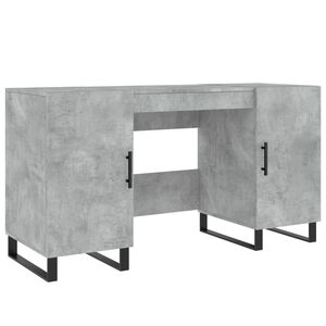 vidaXL Escritorio madera de ingenier&iacute;a gris hormig&oacute;n 140x50x75 cm