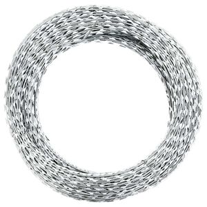 vidaXL Alambre de espino concertina helicoidal acero galvanizado 100 m