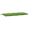 vidaXL Coj&iacute;n para banco de jard&iacute;n tela verde melange 120x50x7 cm