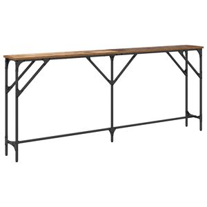 vidaXL Mesa Consola Madera Vieja 180 x 23 x 75 cm