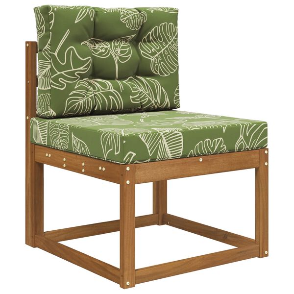 vidaXL Coj&iacute;n para sof&aacute; de exterior 2 pcs Dise&ntilde;o de Hojas Poli&eacute;ster