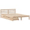 vidaXL Estructura de cama sin colch&oacute;n madera maciza de pino 120x190 cm