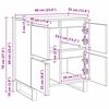 vidaXL Aparador 2 pcs Madera vieja 60 x 35 x 70 cm