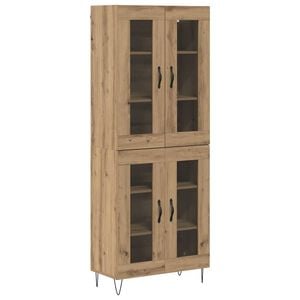 vidaXL Aparador alto Roble artisan 69,5 x 34 x 90 cm