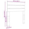 vidaXL Cabecero 100 cm Madera contrachapada