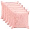 vidaXL Funda de almohada 6 uds. HOUTEN Rosa 55 x 55 cm Franela