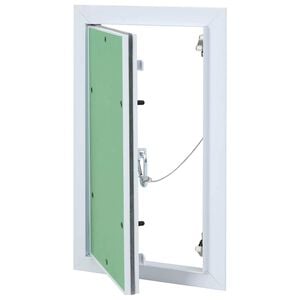 vidaXL Panel de acceso Verde y Plata 30 x 55 cm Aluminio y Pladur