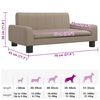 vidaXL Cama para perros de cuero sint&eacute;tico color capuchino 70x45x30 cm