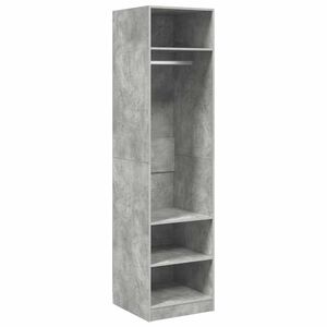 vidaXL Armario de madera contrachapada gris hormig&oacute;n 50x50x200 cm