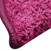 vidaXL Alfombrillas para escaleras 15 unidades 56x17x3 cm Rosa Semicircular