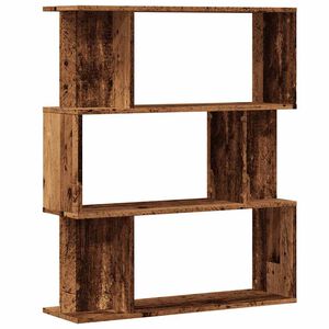 vidaXL Estanter&iacute;a de madera de ingenier&iacute;a envejecida 80x24x96 cm