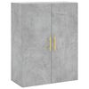 vidaXL Armario de pared gris hormig&oacute;n 69,5x34x90 cm