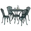vidaXL Conjunto de Comedor de Jard&iacute;n 5 pcs Verde Aluminio