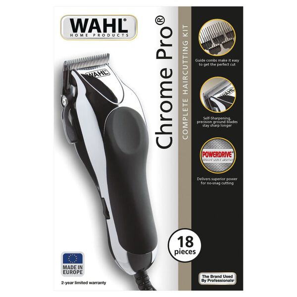 Wahl Maquinilla del pelo 18 piezas Chrome Pro