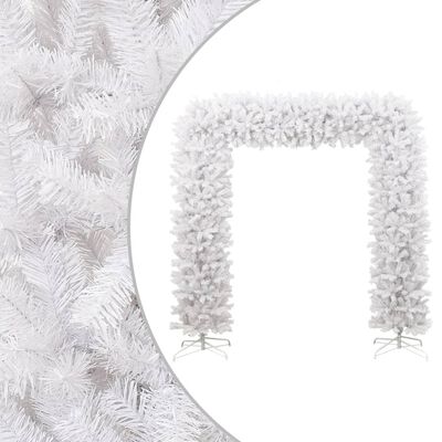 vidaXL Árbol de Navidad en arco blanco 240 cm