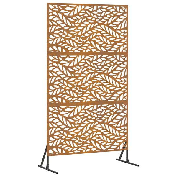 vidaXL Pantalla de Privacidad Gris 100 x 50 x 180 cm Acero al carbono