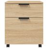 vidaXL Archivador ruedas madera contrachapada roble Sonoma 45x38x54 cm